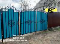 Розпашні Ворота, відкатні ворота, навіс, хвіртка, МАФ Кривой Рог фото 3