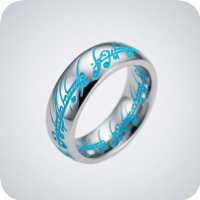 Кольцо Всевластия — Tiffany Blue (размер 7, Ø17,3 мм) Каменское фото 2